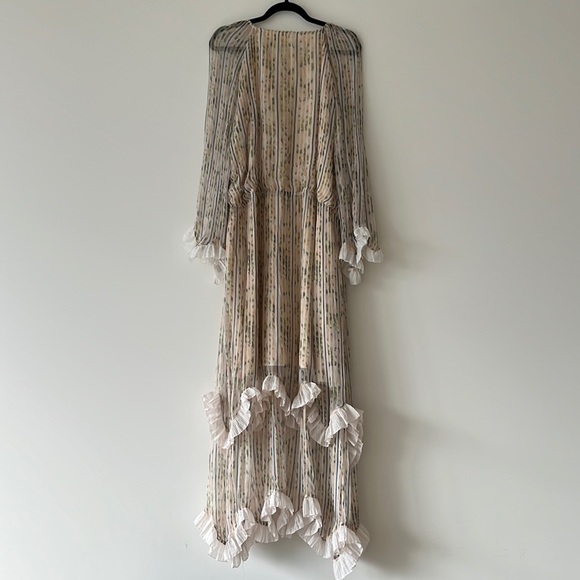 STEVIE MAY Valiant Long Sleeve Ruffle Trim Maxi Dress RRP$350 - Picture 9 of 16